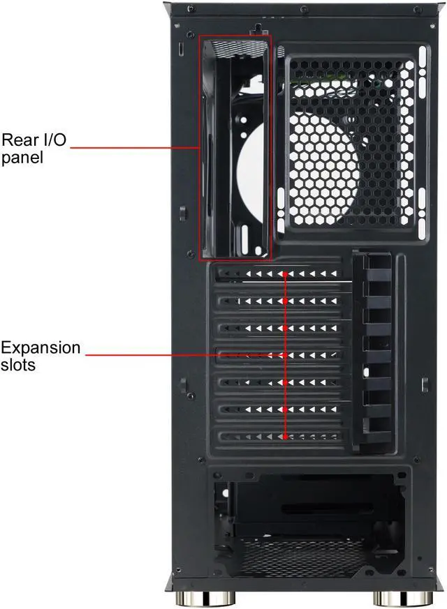 Alt view image 17 of 18 - DIYPC DIY-D2-RGB Black USB3.0 Steel/ Tempered Glass ATX Mid Tower Gaming Computer Case with Tempered Glass Panel and Addressable RGB LED Strip
