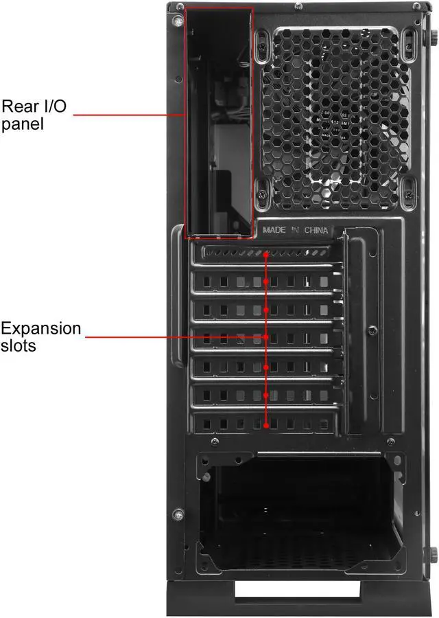 Alt view image 19 of 20 - DIYPC Rainbow-Flash-G3 Black USB3.0 Steel/ Tempered Glass ATX Mid Tower Gaming Computer Case with Tempered Glass Panel and Addressable ARGB LED Strip