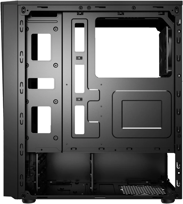 Open Box: DIYPC T11-BK Black Tempered Glass USB 3.0 ATX Mid Tower ...