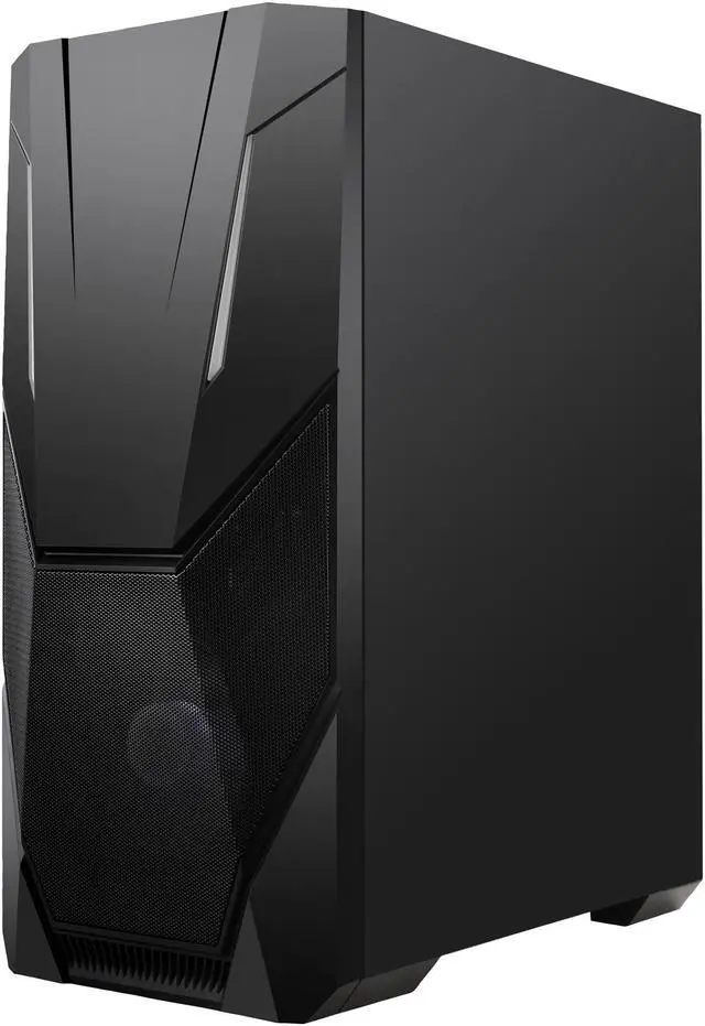 Open Box: DIYPC Zetta-ARGB Black Steel / Tempered Glass ATX Mid Tower ...