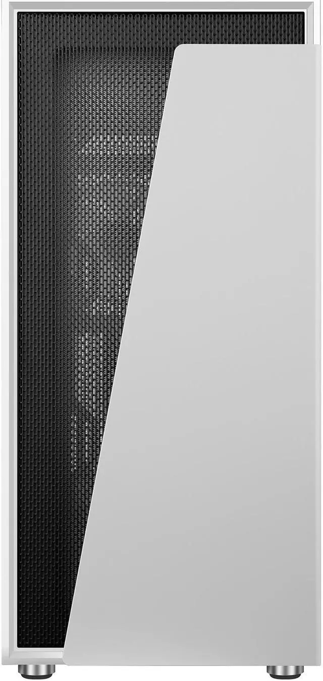 Alt view image 10 of 19 - DIYPC IDX1-W-ARGB White Steel / Tempered Glass ATX Mid Tower Computer Case with 1 x 120mm Halo ARGB LED Fan Pre-Installed