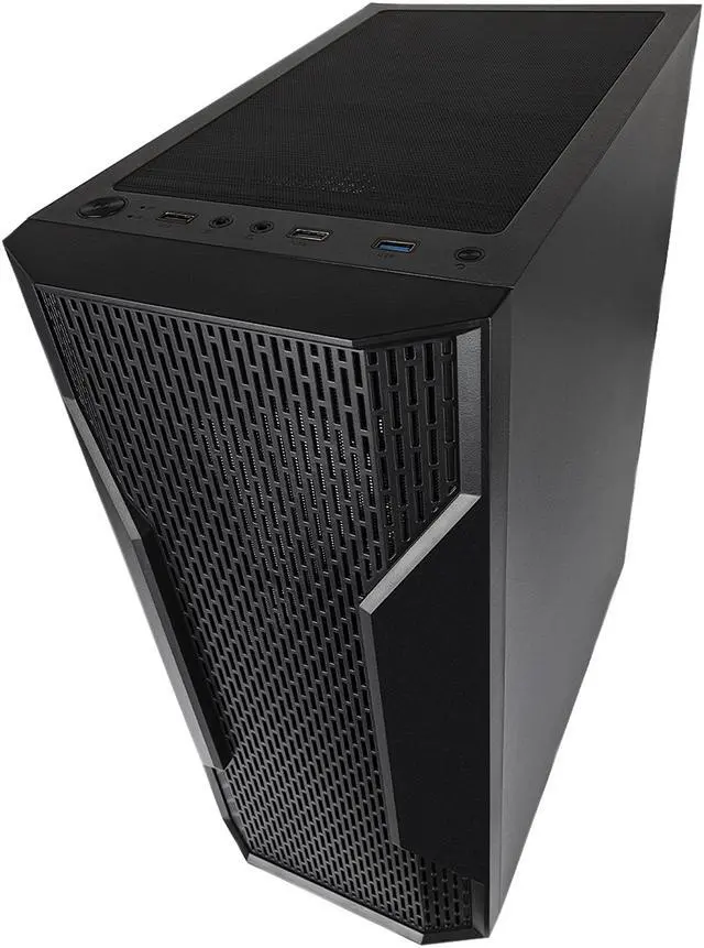 Alt view image 7 of 13 - DIYPC DIY-A9-BK Black USB3.0 Steel /Tempered Glass ATX Mid Tower Computer Case, 1x120mm Fan x Rear (Pre-Installed)