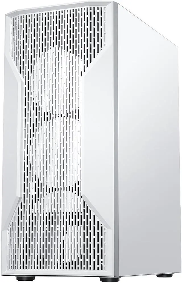 Alt view image 4 of 13 - DIYPC DIY-A9-W White USB3.0 Steel /Tempered Glass ATX Mid Tower Computer Case, 1 x 120mm White Fan x Rear (Pre-Installed)