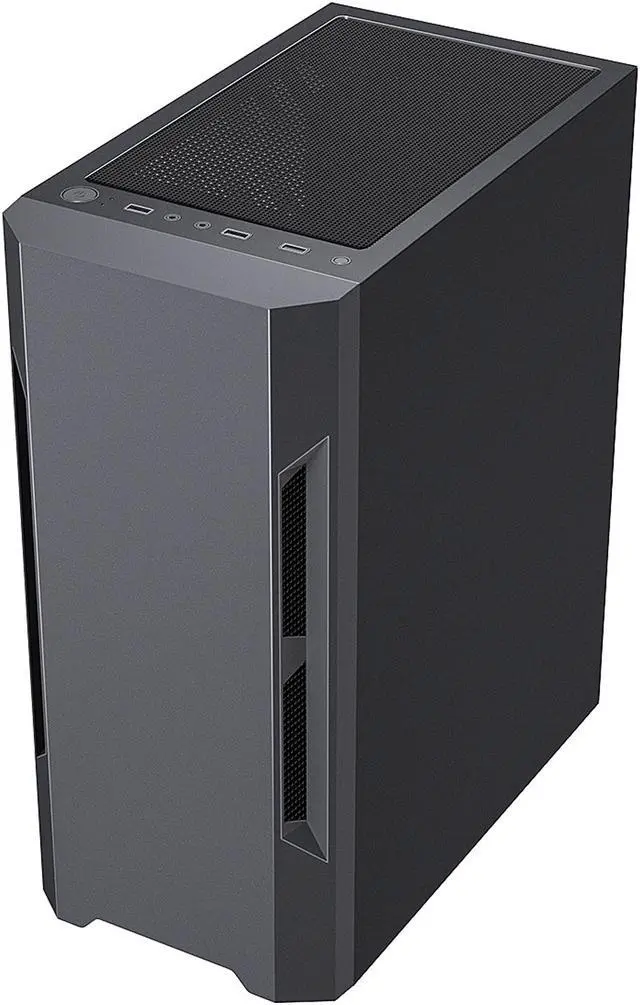 Alt view image 7 of 13 - DIYPC DIY-F21-BK Black USB 3.0 Steel / Tempered Glass ATX Mid Tower Computer Case, 1 x 120mm Fan x Rear (Pre-Installed)