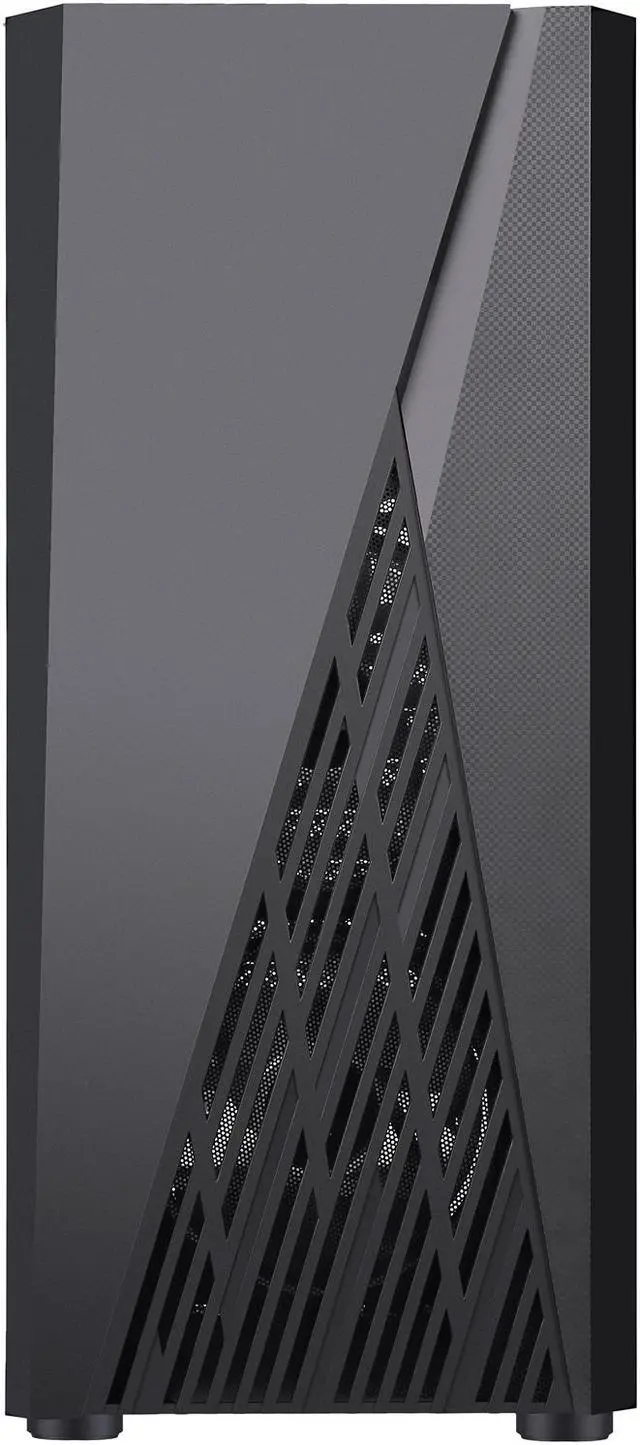 Alt view image 9 of 20 - DIYPC S1-BK-ARGB Black USB3.0 Steel/ Tempered Glass ATX Mid Tower Gaming Computer Case w/ Addressable RGB LED Strip on Front Panel, 1 x 120mm ARGB LED Fan x Rear