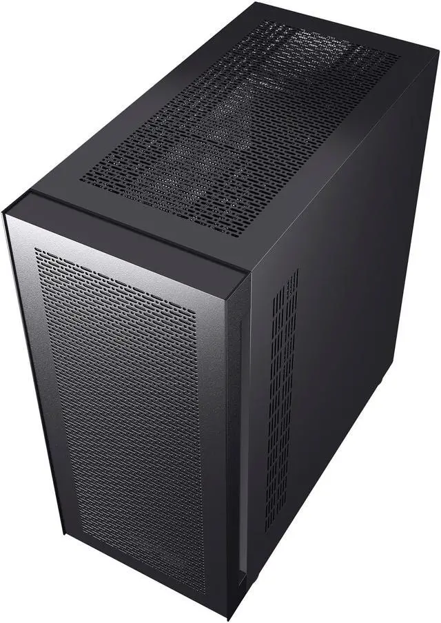 Alt view image 4 of 11 - DIYPC IDX6-BK-RGB Black Steel / Tempered Glass ATX Mid Tower Computer Case
