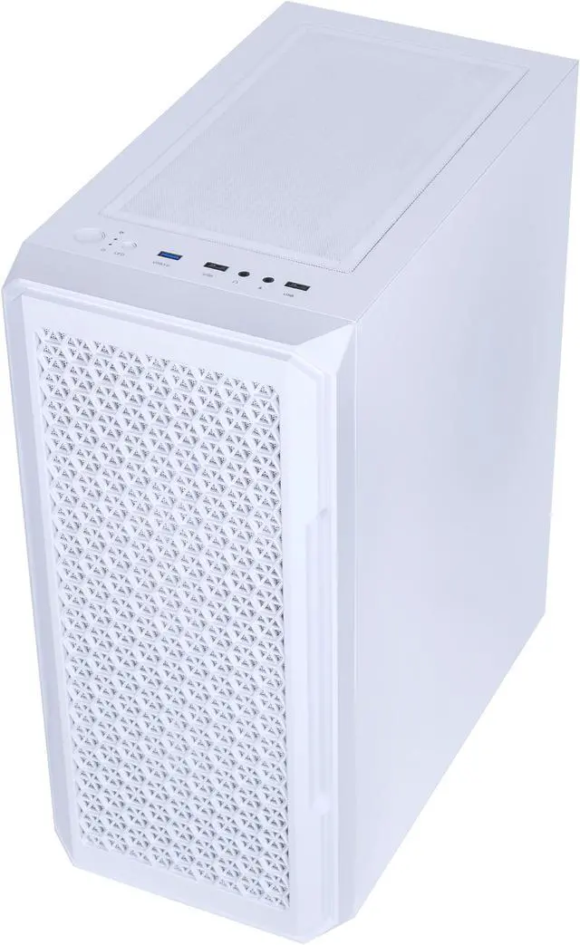 Alt view image 8 of 12 - DIYPC S3-W-LED White USB3.0 Steel ATX Mid Tower Gaming Computer Case w/ 4 x 120mm Autoflow Rainbow LED Fans x Front (Pre-Installed)