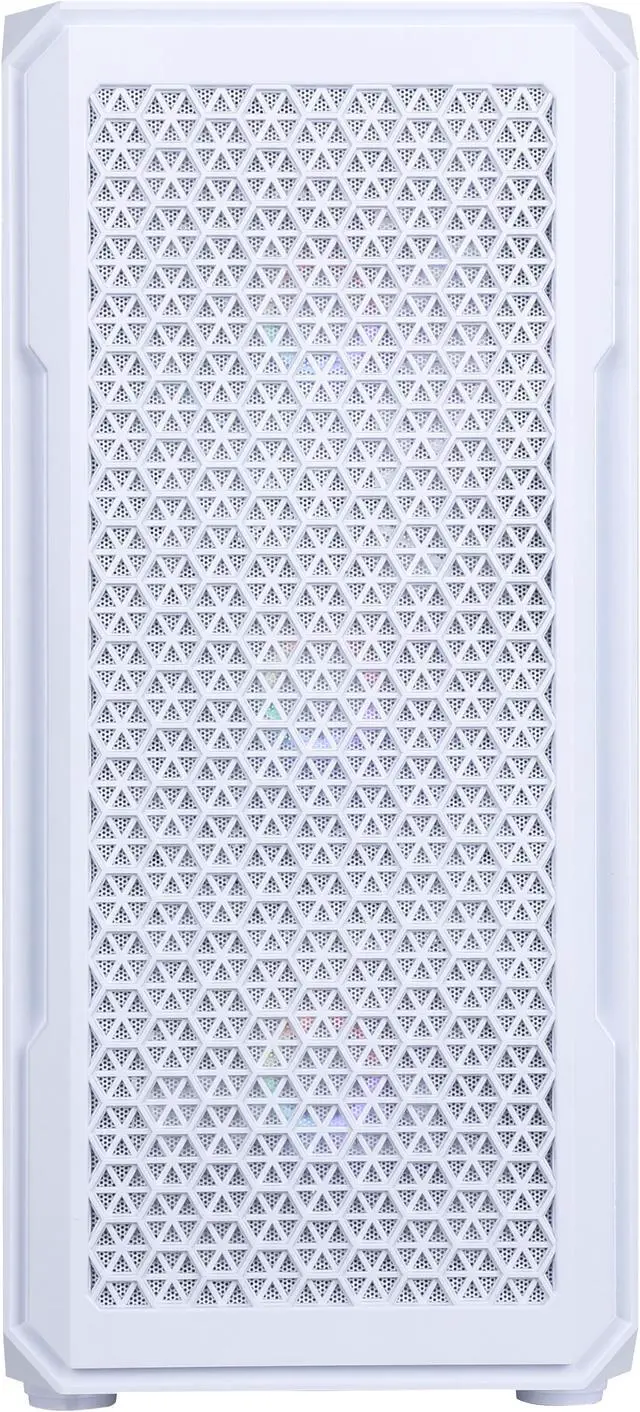 Alt view image 7 of 12 - DIYPC S3-W-LED White USB3.0 Steel ATX Mid Tower Gaming Computer Case w/ 4 x 120mm Autoflow Rainbow LED Fans x Front (Pre-Installed)