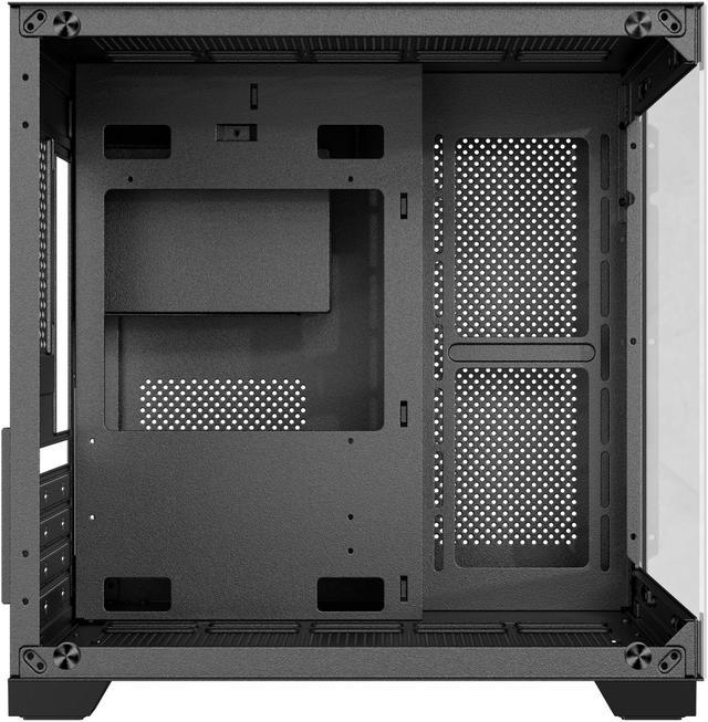 DIYPC DIY-CUBE01-BK Black USB3.0 Tempered Glass Micro ATX Gaming Computer  Case w/ Dual Tempered Glass Panel. Fans Not Included 