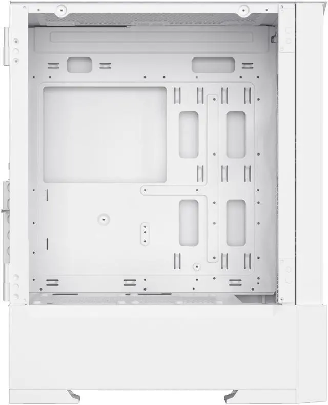 Alt view image 4 of 6 - DIYPC Rainbow-Flash-F1-W White USB 3.0 Steel / Tempered Glass ATX Mid Tower Computer Case, 4 x 120mm Autoflow Rainbow LED Fans (Pre-Installed)