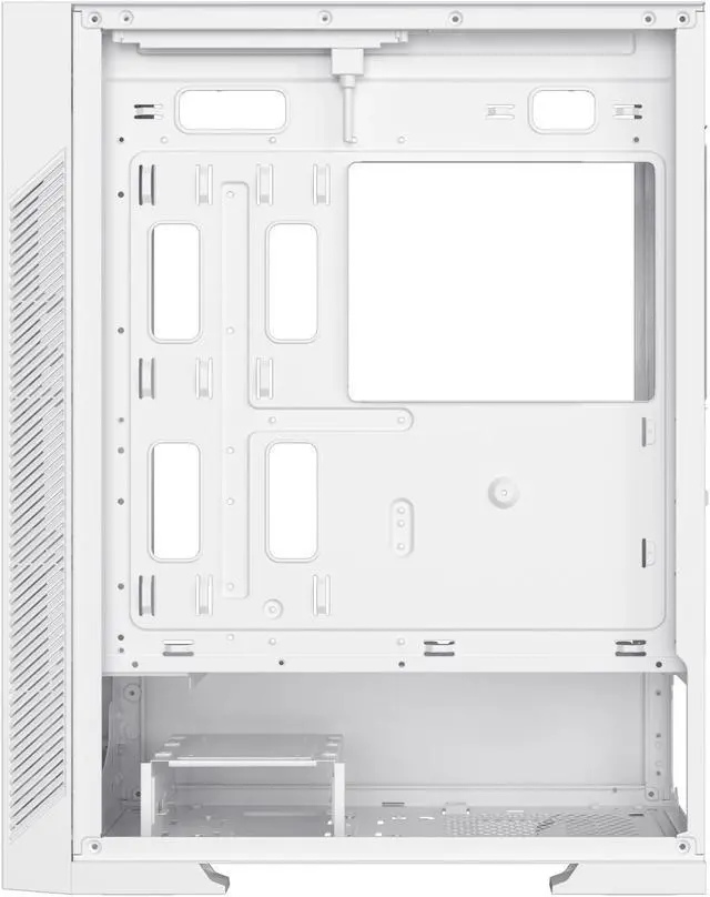 Alt view image 5 of 6 - DIYPC Rainbow-Flash-F1-W White USB 3.0 Steel / Tempered Glass ATX Mid Tower Computer Case, 4 x 120mm Autoflow Rainbow LED Fans (Pre-Installed)