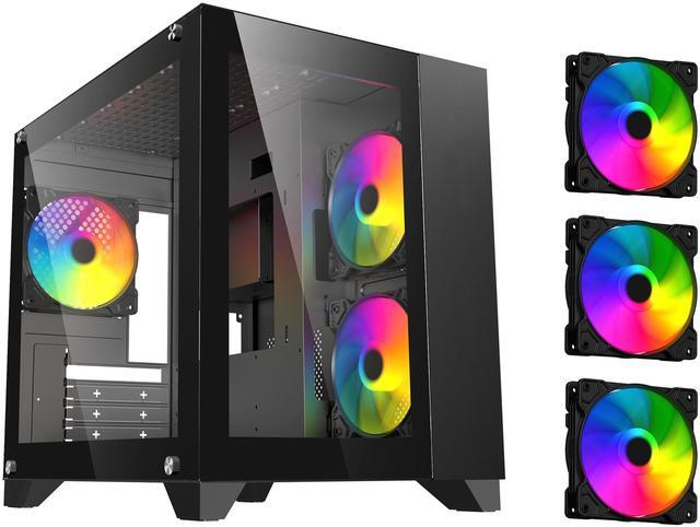 DIYPC ARGB-Q3 Black Computer Case