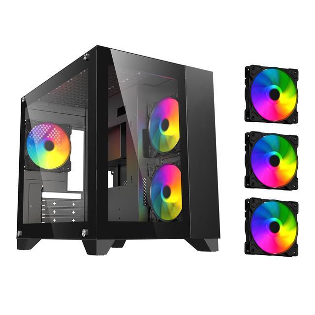 DIYPC ARGB-Q3 Black Computer Case