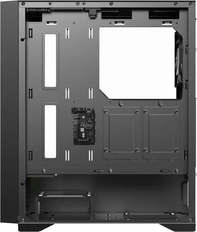 Alt view image 7 of 8 - DIYPC DIY-F08-BK Black USB3.0 Tempered Glass ATX Gaming Computer Case w/ 4 x ARGB 120mm Fans (Pre-Installed)