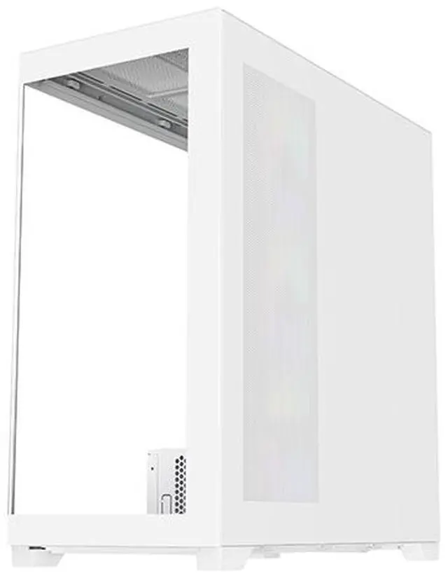 Alt view image 11 of 14 - DIYPC  Vanguard-F2-W -White Dual USB3.0 and Type C Tempered Glass ATX Full Tower Gaming Computer Case w/ 4 x 140mm ARGB PWM Fans (3 x MB Side, 1 x Rear) Pre-Installed. Support BTF Back Plug MB.