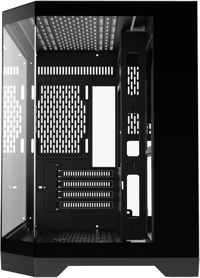 Alt view image 3 of 8 - DIYPC DIY-CUBE03-BK Black Dual USB3.0 Tempered Glass Micro ATX Gaming Computer Case w/ 3 x Tempered Glass Panel