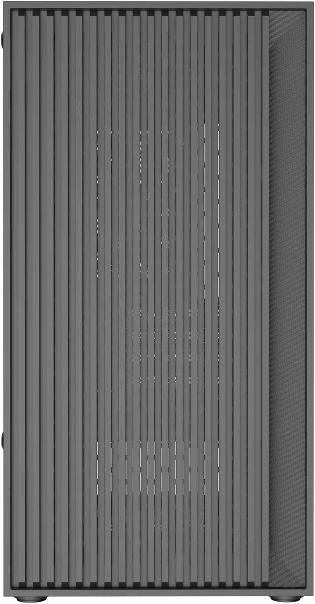 Alt view image 3 of 11 - DIYPC DIY-V2-MicroATX Black USB3.0 / Type C Tempered Glass Micro ATX Gaming Computer Case w/ 1 x 120mm Fan x Rear Pre-Installed