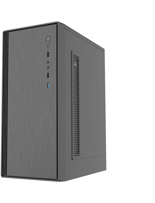 Alt view image 2 of 9 - DIYPC DIY-V3-ATX Black USB3.0 ATX Mid Tower Computer Case w/ 1 x 120mm Fan x Rear (Pre-Installed)