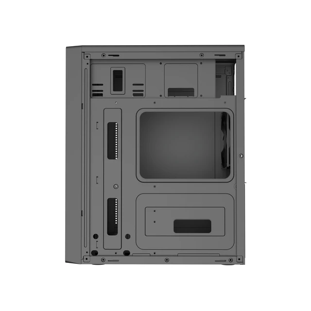 Alt view image 6 of 9 - DIYPC DIY-V3-ATX Black USB3.0 ATX Mid Tower Computer Case w/ 1 x 120mm Fan x Rear (Pre-Installed)