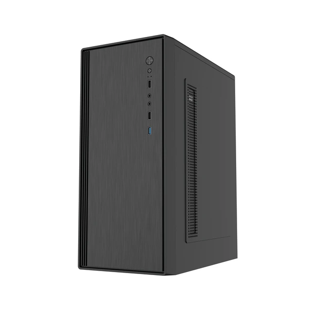 Alt view image 3 of 10 - DIYPC DIY-V3-ATX Black USB3.0 ATX Mid Tower Computer Case w/ 1 x 120mm Fan x Rear (Pre-Installed)