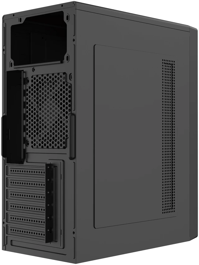 Alt view image 9 of 10 - DIYPC DIY-V3-ATX Black USB3.0 ATX Mid Tower Computer Case w/ 1 x 120mm Fan x Rear (Pre-Installed)