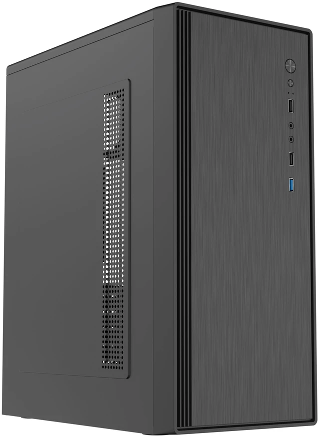 Alt view image 2 of 10 - DIYPC DIY-V3-ATX Black USB3.0 ATX Mid Tower Computer Case w/ 1 x 120mm Fan x Rear (Pre-Installed)