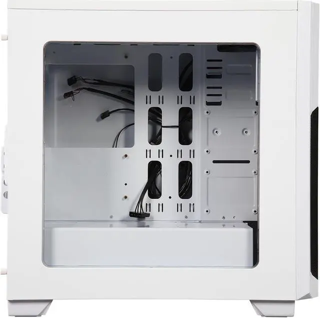 Alt view image 4 of 9 - SAMA Maxcool-W-15LEDLight White SECC Micro ATX Mid Tower Computer Case
