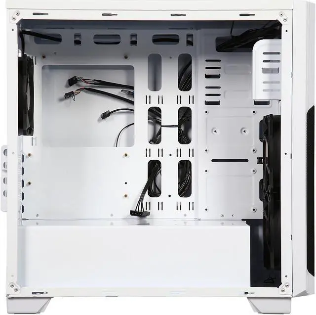 Alt view image 6 of 9 - SAMA Maxcool-W-15LEDLight White SECC Micro ATX Mid Tower Computer Case