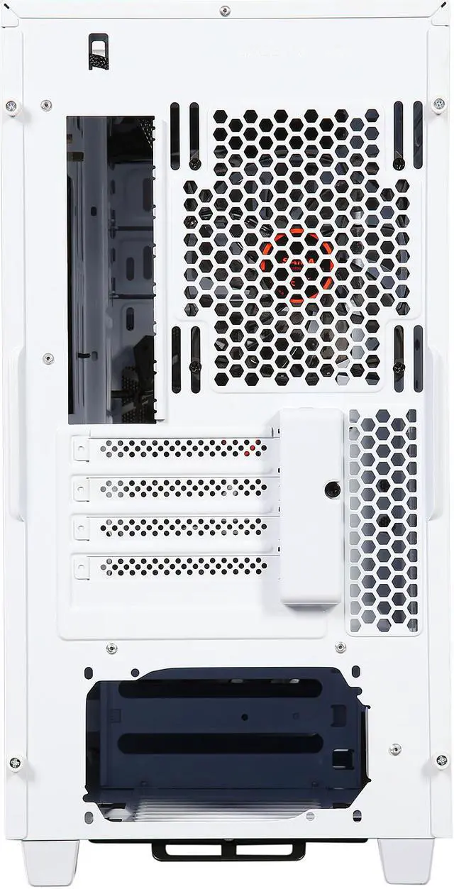 Alt view image 8 of 9 - SAMA Maxcool-W-15LEDLight White SECC Micro ATX Mid Tower Computer Case