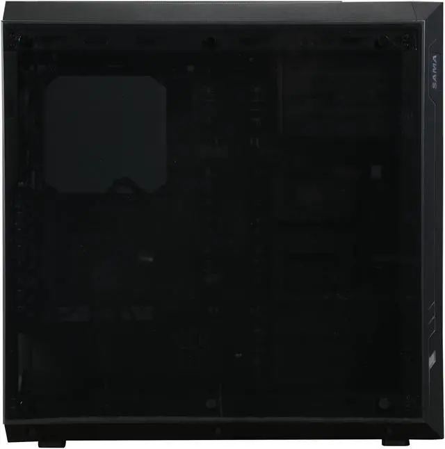 Alt view image 4 of 10 - Sama Ark Black ATX Full Tower Dual USB3.0 Gaming Computer Case w/ Build-in 3 x RGB LED Fan (7 Color Changeable in 3 modes), Card Reader and Fan Controller