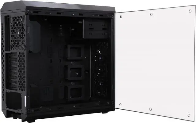 Alt view image 5 of 10 - Sama Ark Black ATX Full Tower Dual USB3.0 Gaming Computer Case w/ Build-in 3 x RGB LED Fan (7 Color Changeable in 3 modes), Card Reader and Fan Controller