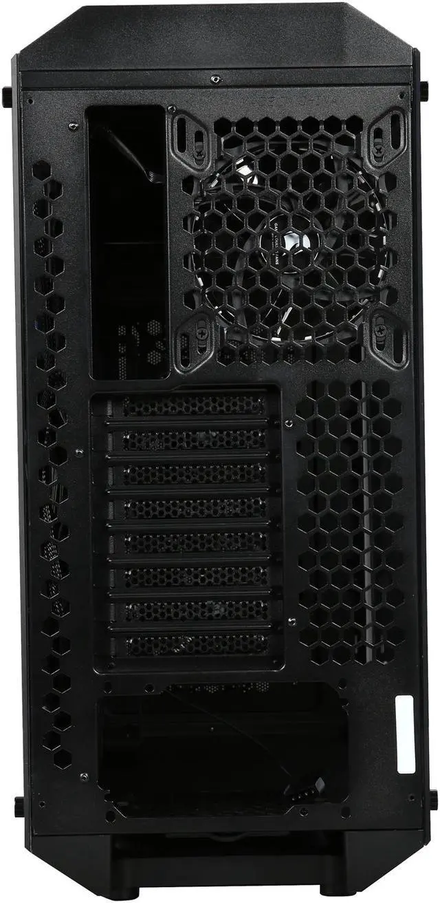 Alt view image 9 of 10 - Sama Ark Black ATX Full Tower Dual USB3.0 Gaming Computer Case w/ Build-in 3 x RGB LED Fan (7 Color Changeable in 3 modes), Card Reader and Fan Controller