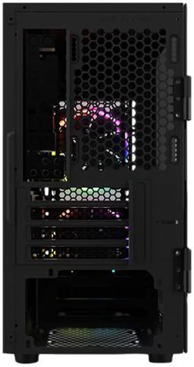 Alt view image 5 of 5 - Gamdias TALOS E1 Black Steel / Plastic / Tempered Glass Mini Tower Computer Case (2 x 120mm Raibow RGB fan Pre-Installed)