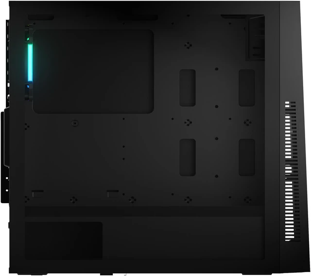 Alt view image 7 of 13 - Gamdias ARGUS M1 Black SPCC / ABS / Tempered Glass ATX Mid Tower Computer Case