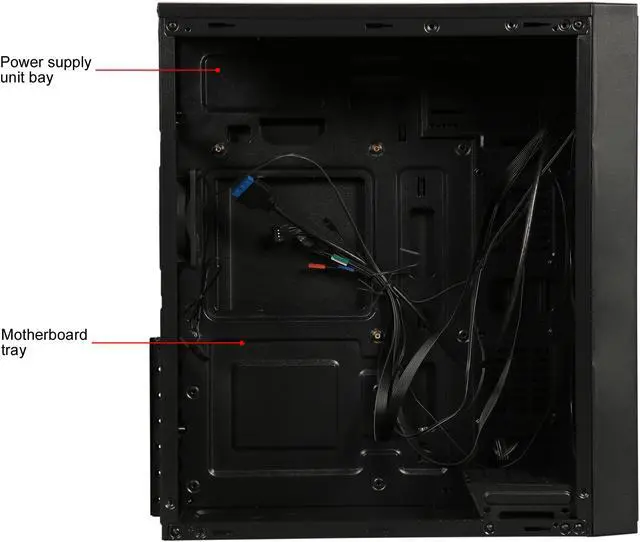 Alt view image 6 of 10 - Gamdias VELA M1 Black ABS / SPCC Steel ATX Mid Tower Computer Case