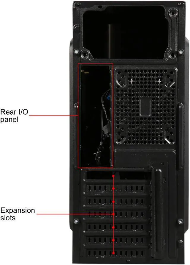 Alt view image 9 of 10 - Gamdias VELA M1 Black ABS / SPCC Steel ATX Mid Tower Computer Case