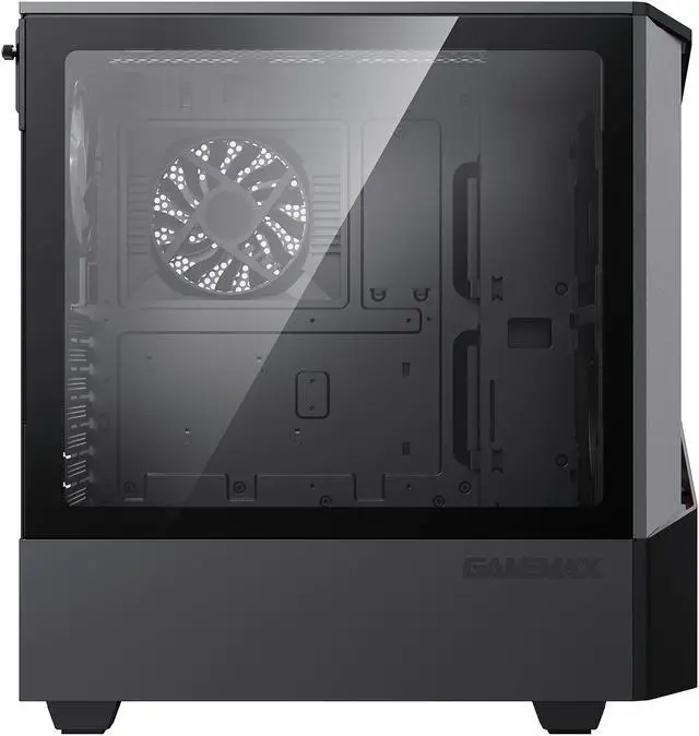 Alt view image 9 of 17 - GAMEMAX Contac COC BG Black / Grey Steel / Tempered Glass ATX Mid Tower Computer Case