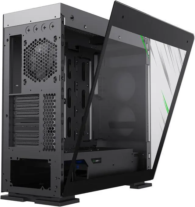 Alt view image 19 of 20 - GAMEMAX Vega Pro Black / Grey Steel / Tempered Glass ATX Full Tower Computer Case