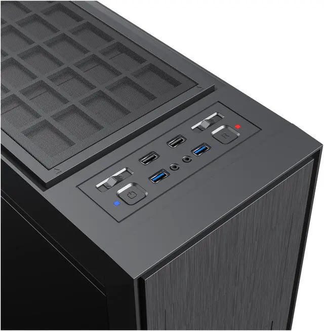 Alt view image 17 of 18 - GAMEMAX Titan Silent Black Steel ATX Full Tower Computer Case w/3 fans Pre-Installed