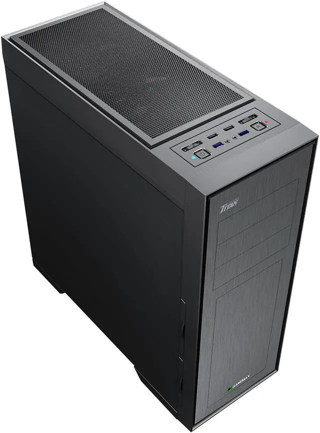 Alt view image 11 of 18 - GAMEMAX Titan Silent Black Steel ATX Full Tower Computer Case w/3 fans Pre-Installed