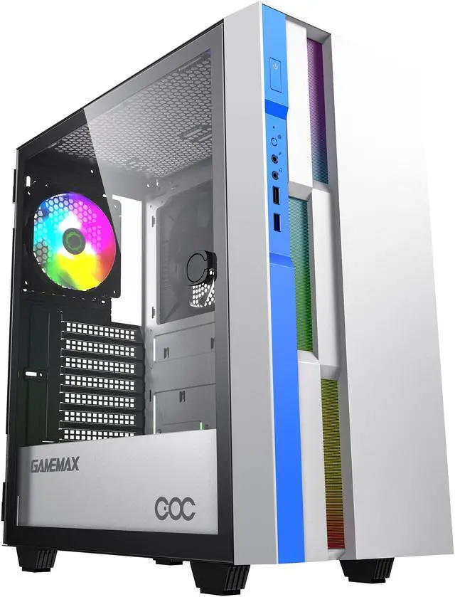 Main image of GAMEMAX Brufen C3 WB White Steel / Tempered Glass ATX Mid Tower Computer Case