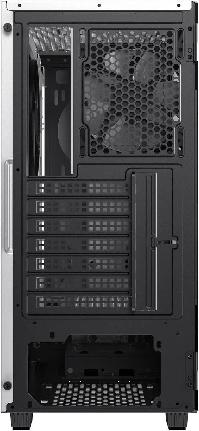 Alt view image 17 of 18 - GAMEMAX Brufen C3 WB White Steel / Tempered Glass ATX Mid Tower Computer Case