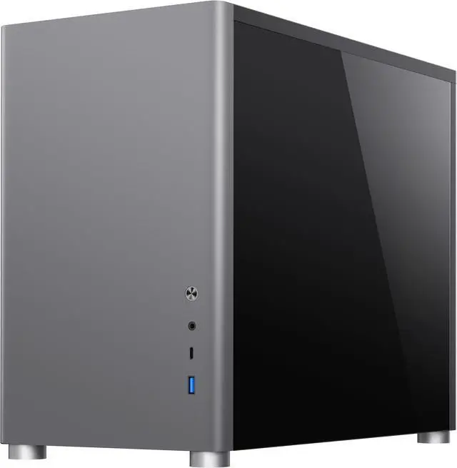 Alt view image 4 of 19 - GAMEMAX Spark Grey Steel / Tempered Glass Micro ATX Tower Computer Case w/ Dual Tempered Glass Side Panel