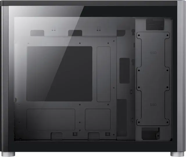 Alt view image 7 of 19 - GAMEMAX Spark Grey Steel / Tempered Glass Micro ATX Tower Computer Case w/ Dual Tempered Glass Side Panel