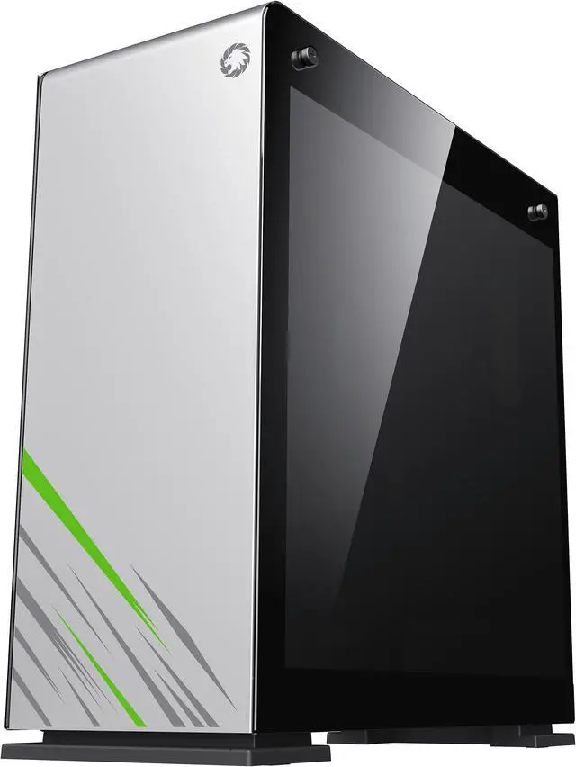 Alt view image 3 of 13 - GAMEMAX Vega Pro White / Black Steel / Tempered Glass ATX Full Tower Gaming Computer Case w/ Dual Tempered Glass Panels and 1 x ARGB Fan x Rear (Pre-Installed)