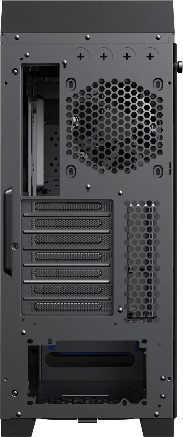 Alt view image 8 of 14 - GAMEMAX Abyss TR Black Steel / Tempered Glass ATX Full Tower Gaming Computer Case w/ 1 x 120mm ARGB LED Fan x Rear (Pre-Installed)