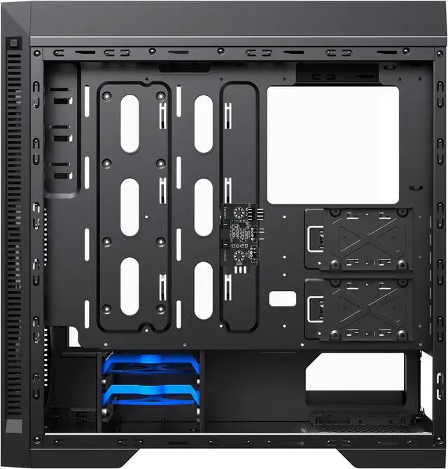 Alt view image 9 of 14 - GAMEMAX Abyss TR Black Steel / Tempered Glass ATX Full Tower Gaming Computer Case w/ 1 x 120mm ARGB LED Fan x Rear (Pre-Installed)