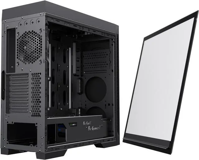 Alt view image 11 of 14 - GAMEMAX Abyss TR Black Steel / Tempered Glass ATX Full Tower Gaming Computer Case w/ 1 x 120mm ARGB LED Fan x Rear (Pre-Installed)
