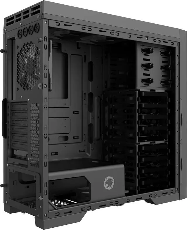 GAMEMAX Silent Max Black Aluminum ATX Full Tower Gaming Computer Case w ...