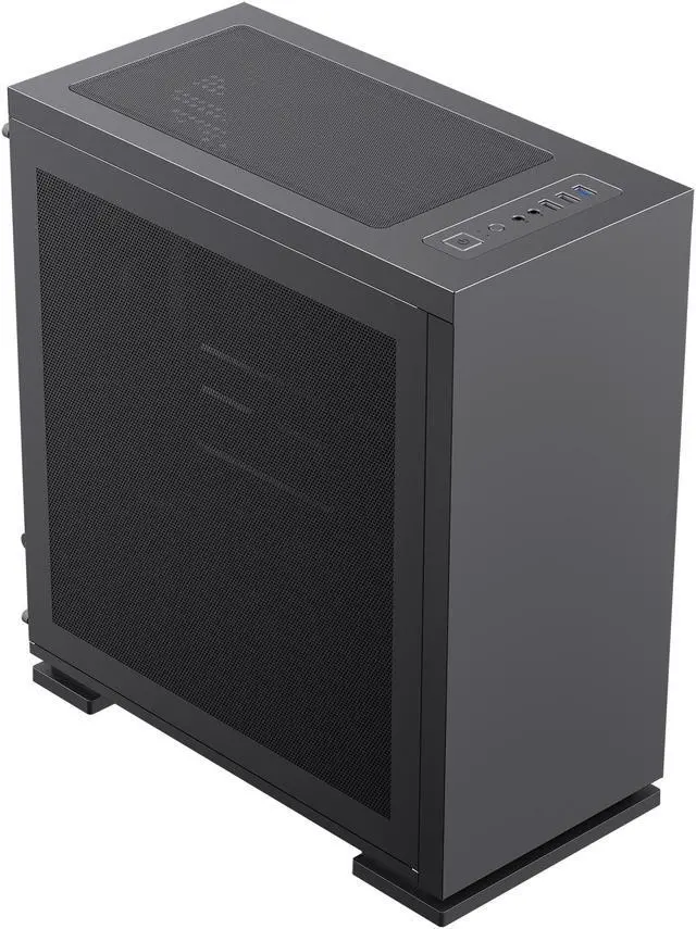 Alt view image 5 of 13 - Gamemax M60 Black Steel Micro ATX Tower USB3.0 Computer Case w/ Dual Mesh Side Panels